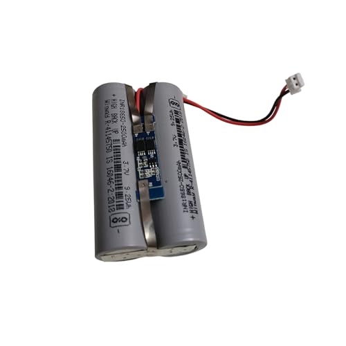 Image of 7.4 Volt Battery Pack 2500 mAH Full Capacity 18650 Lithium Ion Rechargeable Battery Pack with JST 2 Pin Jack Robotics Industrial Inbuilt 2S-3-A BMS Security. (with BMS Card)