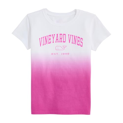 vineyard vines Girls' Heritage Dip Dyed Short-Sleeve Tee
