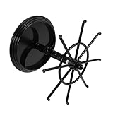 HANABASS Expositor Giratorio para Joyas y Llaveros Negro Soporte Resistente para Pulseras y Colgantes Organizador Práctico para Vendedores y Mostradores