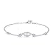 Produktbild KINGWHYTE Armband mit Marienkäfern/Evil Eye Armband/infinity Armband, Sterlingsilber, Schmuck für Frauen und Mädchen (Evil Eye Armband)