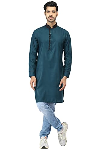 Image of Leriya Fashion Men's Slub Cotton pathan Suit Kurta