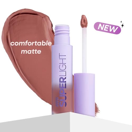 Image of Nykaa Superlight Lip Cloud Airy Mousse Matte Liquid Lipstick for Lip & Cheek (Toffee Tonic) 5ml