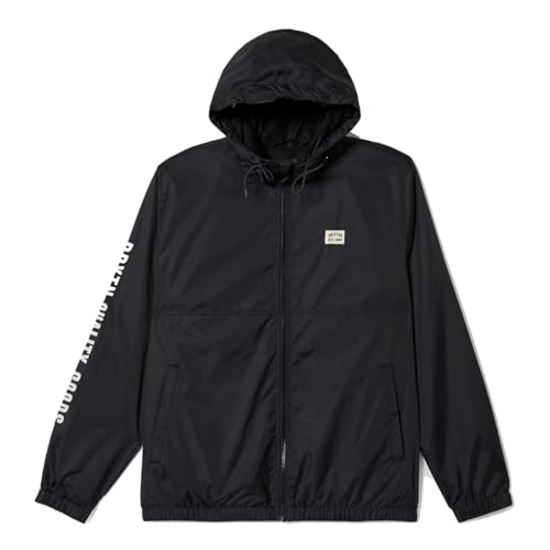 Lightweight Wind-Resistant Jacket in Black by Brixton - Main Image