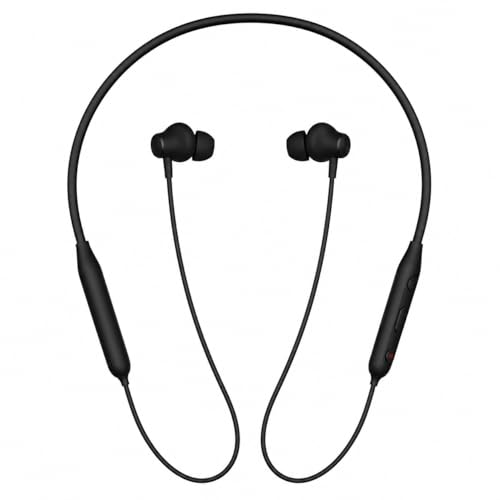 Image of Jesebang Wireless Neckband Compatible with OnePlus Z2, Rich Bass Audio, Voice Clarity Mic, Type-C Fast Charge (Boomin Black)