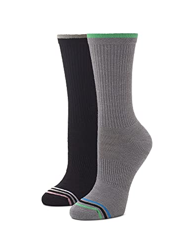 Image of HUE Women's Eco Sport Crew Socks (2-Pack)