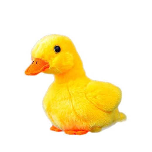 TAMMYFLYFLY Yellow Chick Stuffed Animal Chicken White 5 inches, 12cm, Plush Toy, Duck Soft Toy (1Yellow Duck)