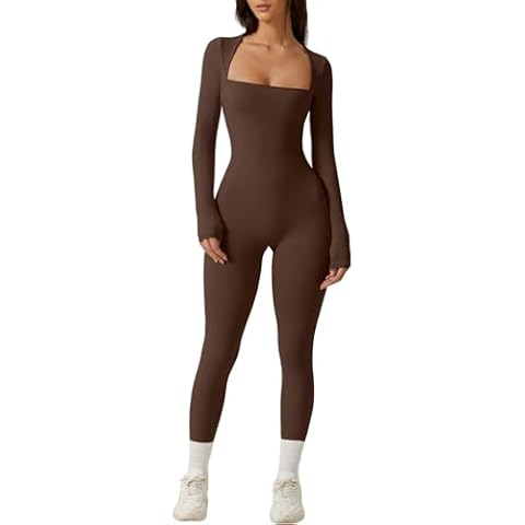 QINSEN Women's Long Sleeve Jumpsuit Cover