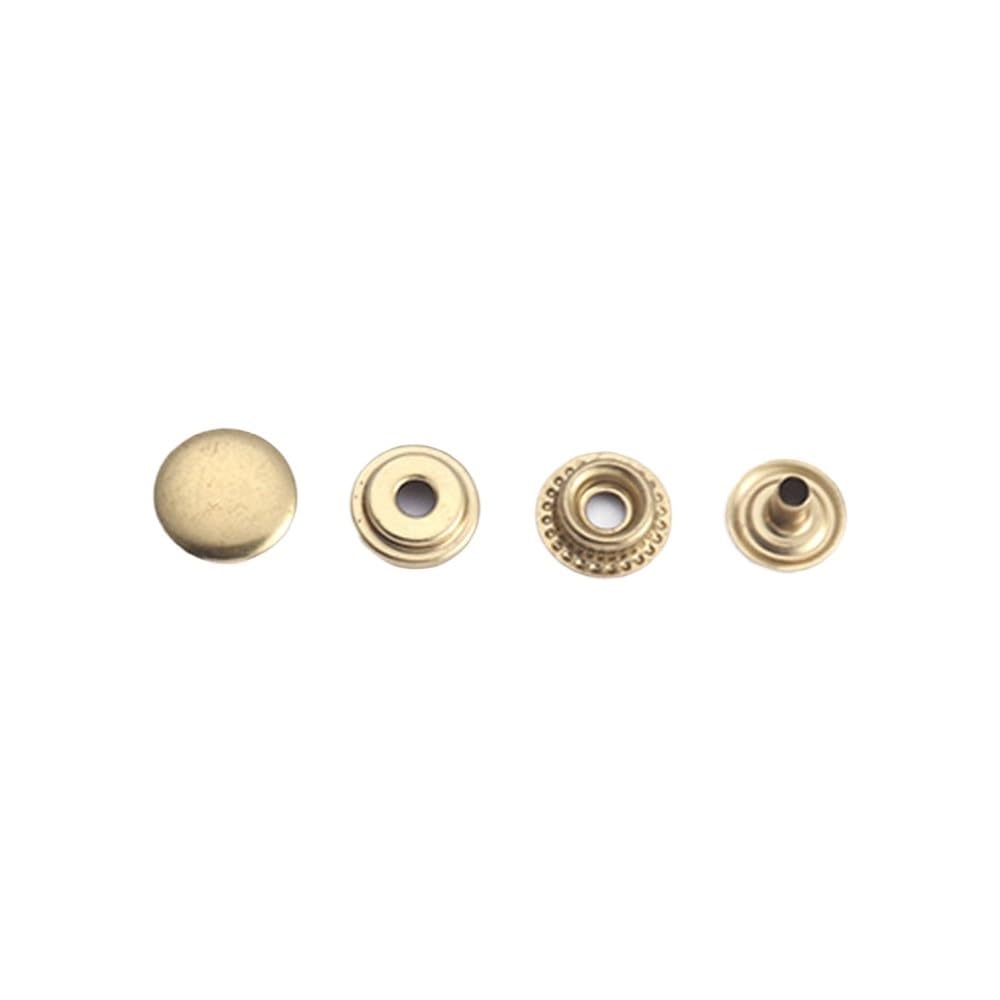 Sunrrafck Copper -Color 10Set/Pack Brass Leather Snap Fasteners Heavy Duty Poppers Craft Accessory Sewing Button 12.5/15Mm 2Size For Choose(,15Mm-(201))