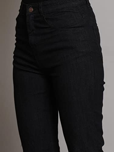 Image of KOTTY Flare Bottom Jeans for Women - Stylish Slim Fit with Bell Shape Leg