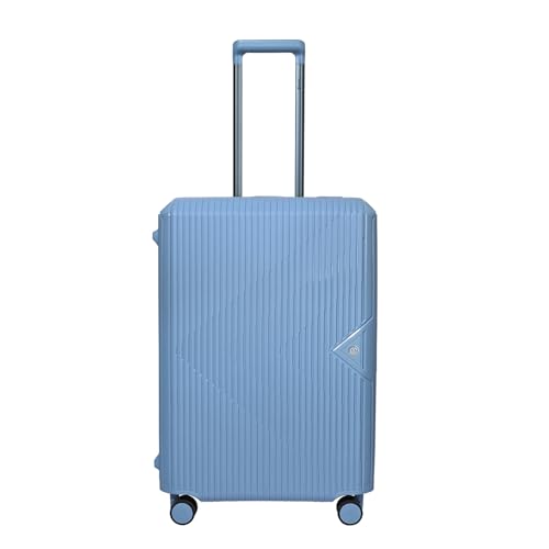 Image of CARLTON Locke Check-in Trolley Bag, 67.5cm | Medium | Hardsided Luggage| Smooth 8-Wheel Suitcase| TSA Lock with Anti Theft Zipper | Multipocket Convipack | 5-Year International Warranty (Light Blue)