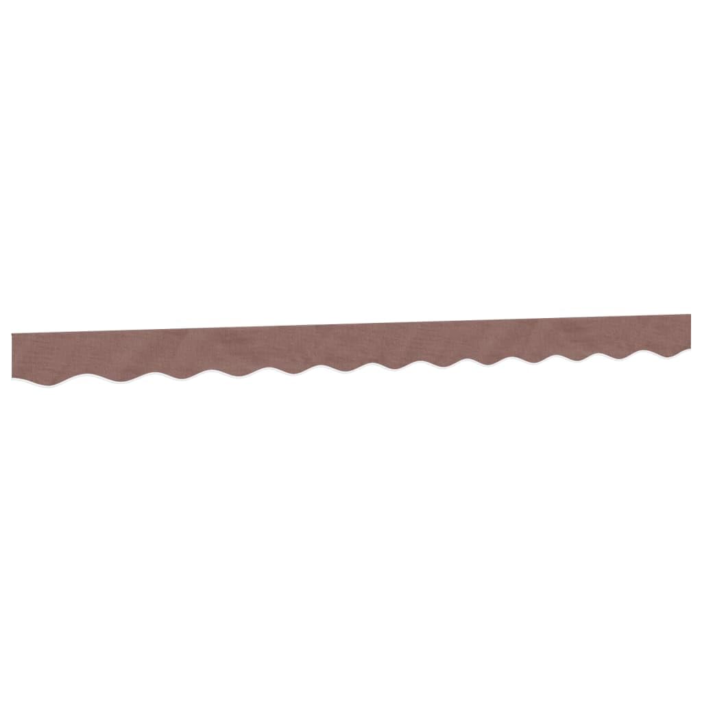 Toile de cantonnière de rechange 3 m marron pour store banne de jardin extérieur