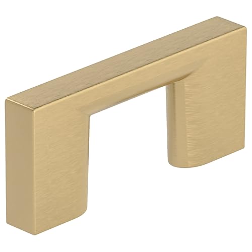 Image of Richelieu Hardware BP816032CHBRZ Armadale Collection 1 1 /4-inch (32 mm) Center-to-Center Champagne Bronze Modern Rectangular Cabinet and Drawer Pull Handle for Kitchen, Bathroom, and Furniture