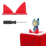 für Toniebox Ersatz Ohren, Ersatzteile für Tonies Lautstärketaste, nur äußere Ohren (Rot)