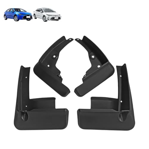 Bavettes de protection Toyota Corolla E210 en polymère durable haute qualité noire