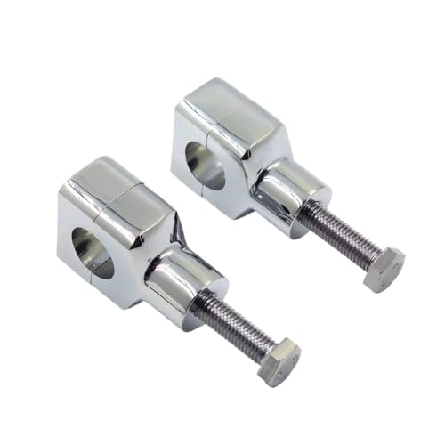 Abrazadera elevadora de manillar 1,25" en aluminio mecanizado para chopper 3