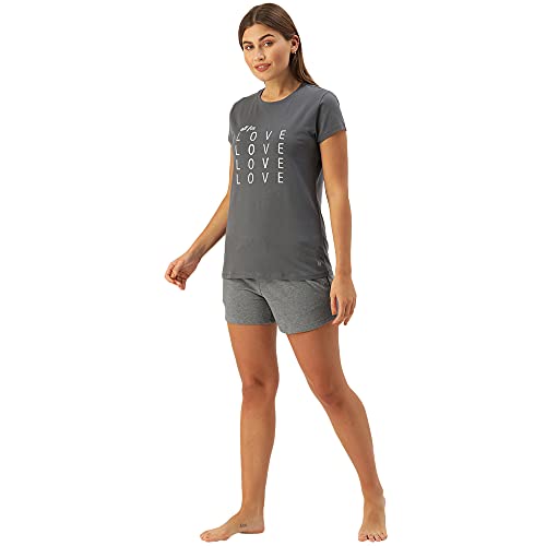 Image of Enamor Short Sleeve Crew Neck Regular Length Basic Crew T-Shirt - Slim Fit, Soft and Breathable Stretch Cotton - E147