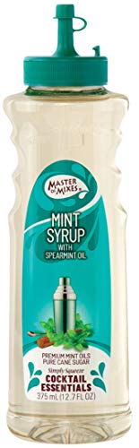 Master Of Mixes Cocktail Essentials Mint Syrup, 375 Ml Bottle (12.7 Fl Oz), Individually Boxed