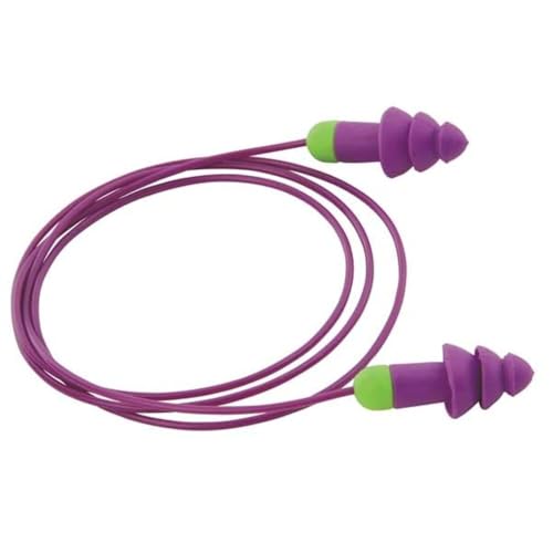 Rockets Individually Wrapped Reusable Corded Ear Plugs (Set of 50)