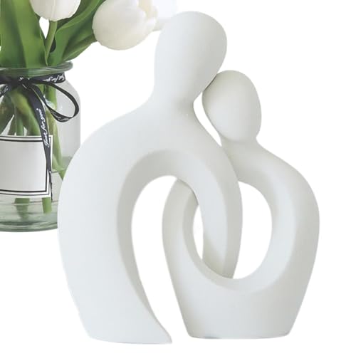 Decorazione versatile per la casa: che si tratti di una mensola, un tavolo o un caminetto, questa statua di coppia migliora l'arredamento di qualsiasi stanza, fornendo un simbolo senza tempo di amore, ideale per camere da letto, soggiorni o luoghi di nozze