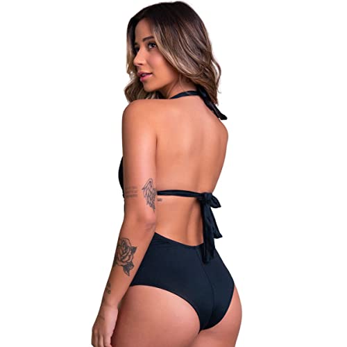 Body Maiô Feminino Bella Fiore Sem Bojo Liso Aberto Nas Costas Cor:Sortido;Tamanho:GG;Gênero:Feminin