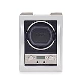 Wolf Module 4.1 Watch Winder, Black - Secure Fit with Patented Lock-in Dynamic Cuff - Accommodates All Wrist Sizes - Includes Universal Adapter