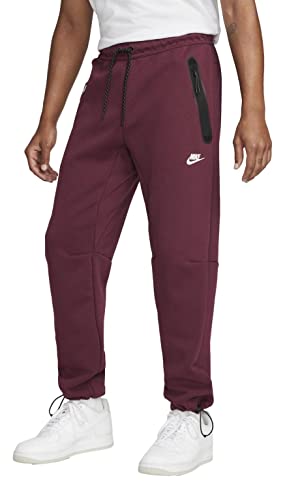 Nike Sportswear Tech Fleece Pantaloni Uomo Pantalón, Remolacha Oscura/Fantasma, L Hombres