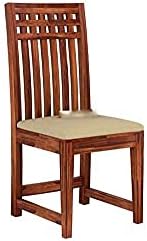 WOODBONE Dining Table Set, Wood 4 Seater Dining Table with Chair for Living Room Furniture, Dining Room Set, Wooden Dining Table Set, Modern Unqiue Dining Table Set (4 Seater) Honey Finish