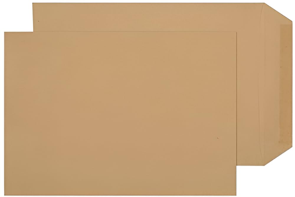 Indigo® A4 C4 Brown Manilla Envelopes – Self-Seal, Eco-Friendly, Durable for Home, Office & E-Commerce (Pack of 500)