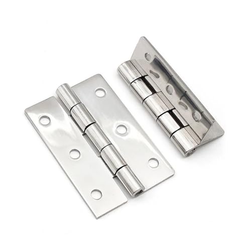304 Stainless Steel Heavy-Duty Hinge HT089 Industrial Distribution Box Cabinet Thickened 1Pcs(HT089-3)