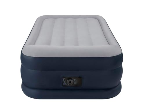 Image of Pvc ASingle Air Bed, Inflatable Bed with Built-in Electric Pump, 3 Mins Quick Self-Inflation /Deflation Guest Air Mattress, Blow Up Bed for Home Portable Camping Travel(Multicolor)