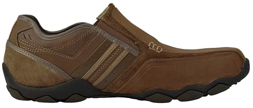Skechers Skechers Men's Diameter-Zinroy Slip-On Loafer,Dark Brown,9 M US