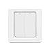 Produktbild WiFi Smart Wireless Light Switch, einfache Wandinstallation, kein Hub erforderlich, kompatibel mit Alexa Echo und Google Assistant (2gang)
