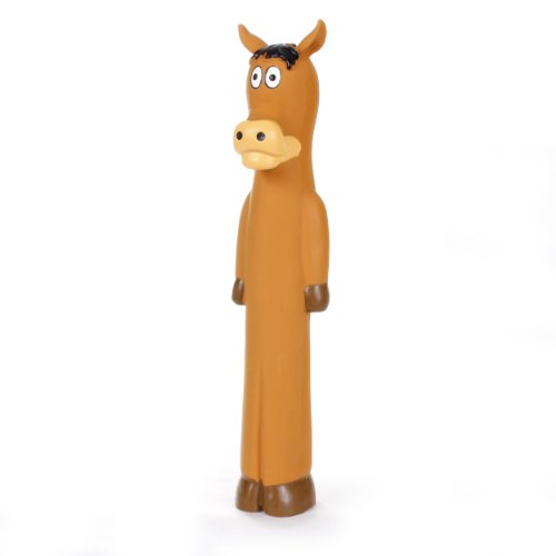 KRISLIN Latex Stick Horse Toy, 11-1/2-Inch