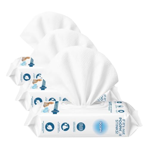 Image of POOPH Pure Wipes - 100 Count Pack - Gentle, Fast Odor Elimination - No Fragrances, No Harsh Chemicals - Cleans Paws, Butt, Ears, Face, Fur - Perfect for Cars, Crates, All Surfaces (Pack of 3)