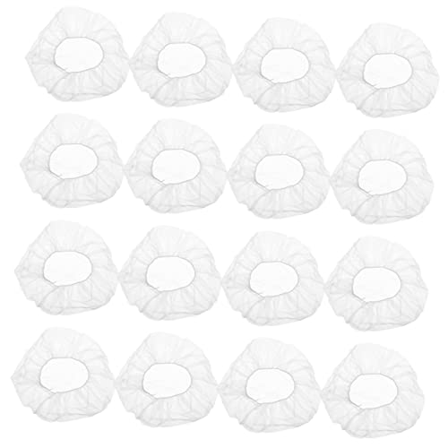 Gorro desechable blanco Holibanna de tela no tejida elástica para cocina y sanidad (50 uds)