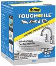 HOMAX INDUSTRIES 441194 HOMAX INDUSTRIES TOUGH AS TILE TUB, SINK, AND TILE EPOXY FINISH, BRUSH-ON, WHITE