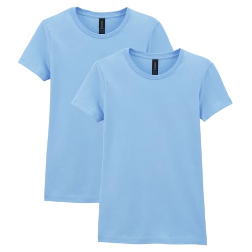 T-shirt femme respirant coton doux Gildan G64000L anti-frottement