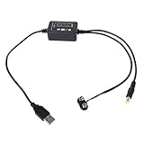 Qirun Eliminador de batería de 9V Cable USB 5V Boost a 9V para enrutador de micrófono multímetro