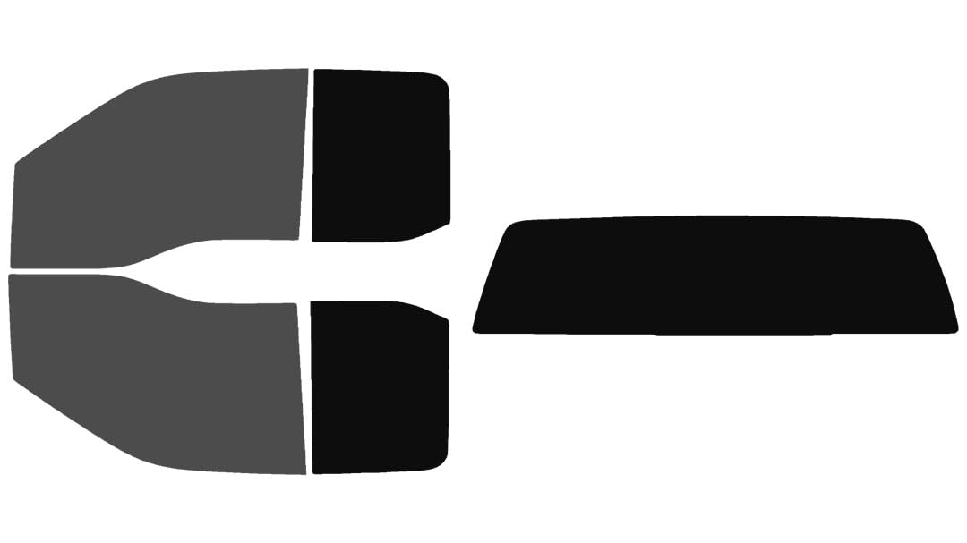 The Tint Effect Precut Window Tint Kit Compatible with Ford F-150 SuperCab Extended Cab Truck (2015-2020)(Full Truck Includes: 30% Front Doors / 5% Rear Doors with Solid Rear) Automotive Film