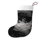 Yyhhaofa Weihnachtssocken mit Spritzwasserspritzer-Druck, Weihnachtsstrumpf, zum Befüllen von kleinen Geschenken wie Süßigkeiten und kleinen Spielzeugen