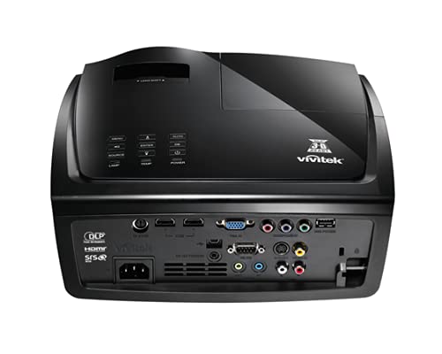 VIVITEK-h1188-de-BK-Full-HD-Proyector-de-Cine-en-casa-Contraste-50000-1-2000-Lumenes-ANSI-3D-VGA-HDMI-USB-Power-funcion-de-CCD-integrada-Color-Negro