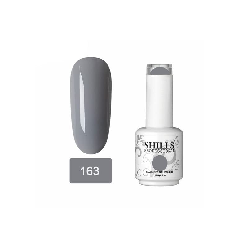 Image of Shills Professional Uv /Led Soak Off Gel Polish (Gel Nail Polish) Glossy Finish Nail Polish Color Shade 163, 15 Ml
