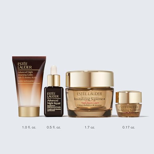 Estée Lauder Revitalizing Supreme+ Holiday Skincare Gift Set | The Lift + Firm Routine | Includes Full-Size Moisturizer 1.7 Ounce + Cleanser 1 Fl Oz, Eye Cream 0.17 Ounce, Face Serum 0.5 Fl Oz - Image 6