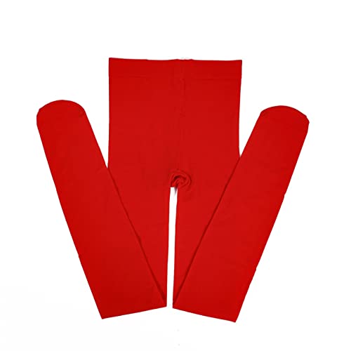 Solid Color Pantyhose for Toddler Kids Girls Stretchy Tights Ballet Dance Pantyhose Nylon Stockings (RD2, 4-6 Years)2