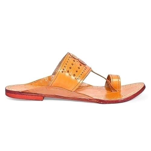 Image of Kolhapuri Chappal for Men|Kolhapuri Slippers for Men|Kolhapuri Shoes for Men|Leather Slippers for Men|Wedding Slippers for Men-A1