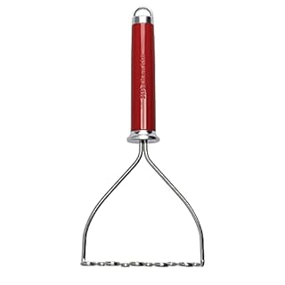 KitchenAid Schiacciapatate, Utensile da Cucina in Acciaio Inox - Color Rosso Imperiale