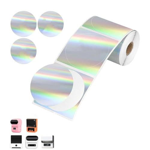 ���M���x�� Phomemo�Ή� M220 M200 M221 M110 ���x���V�[�� �ی^ �z���O���� �h�� �X�e�b�J�[ 50mm �S���V�[�� PVC ���� ���� ���i���x�� DIY�p �V���o�[ (1���[��)