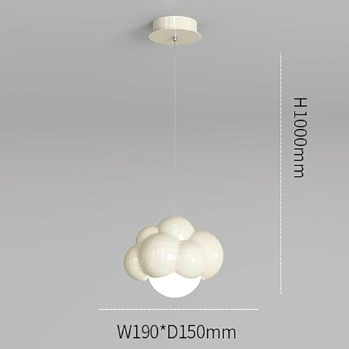 Lámpara LED moderna colgante para techo de dormitorio con pantalla esférica 5