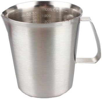Airgoesin Measure Cup Mix Stir Pourer Frothing Pitcher 64oz 2000ml Stainless Steel Kitchen (64oz)