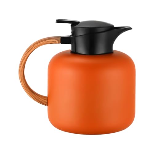 Jarra de agua para mesita de noche – Botella térmica de 2 litros de gran capacidad, jarra de café aislada, jarra de acero inoxidable resistente, para bebidas calientes, frías, zumo, té, leche, hogar